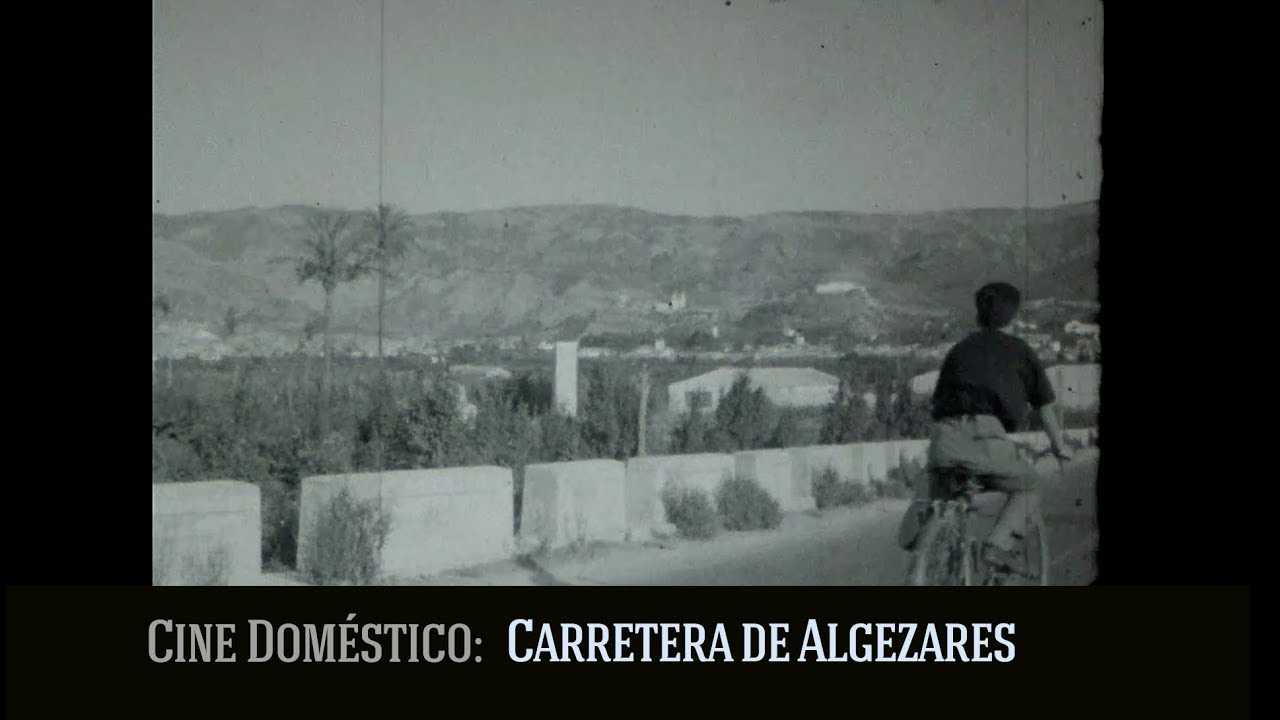 Carretera de Algezares, Murcia en los años 60. Cine doméstico.