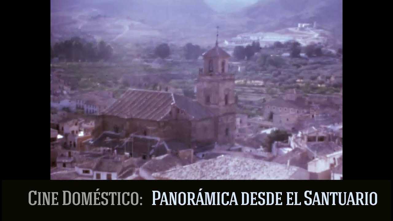 Panorámica desde el Santuario, Caravaca de la Cruz en los años 60. Cine doméstico.
