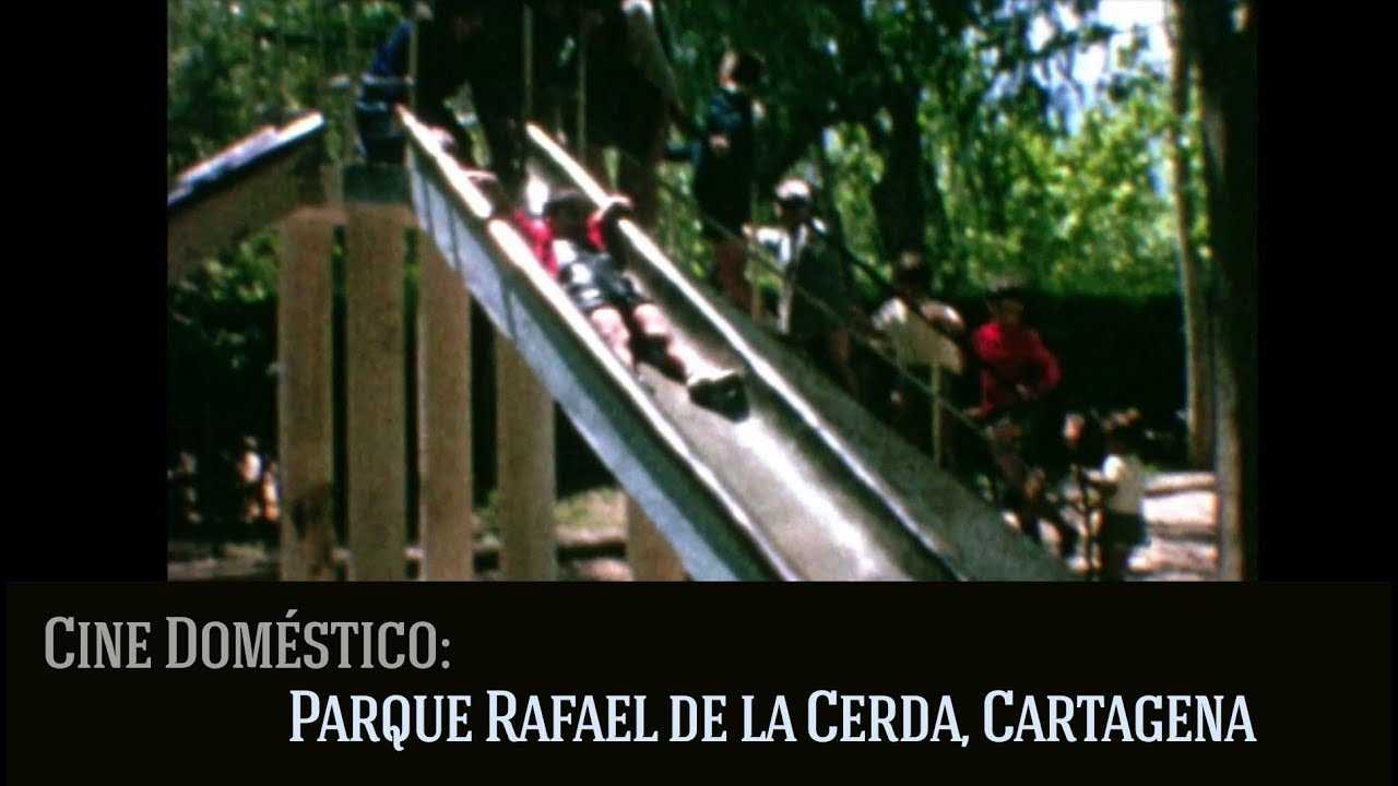 Parque Rafael de la Cerda, Tentegorra, Cartagena en 1964. Cine doméstico.