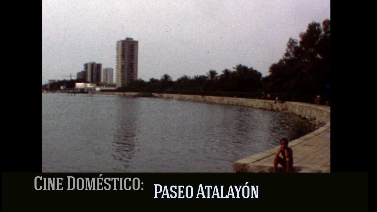 Paseo Atalayón, Santiago de la Ribera en los años 70. Cine doméstico.