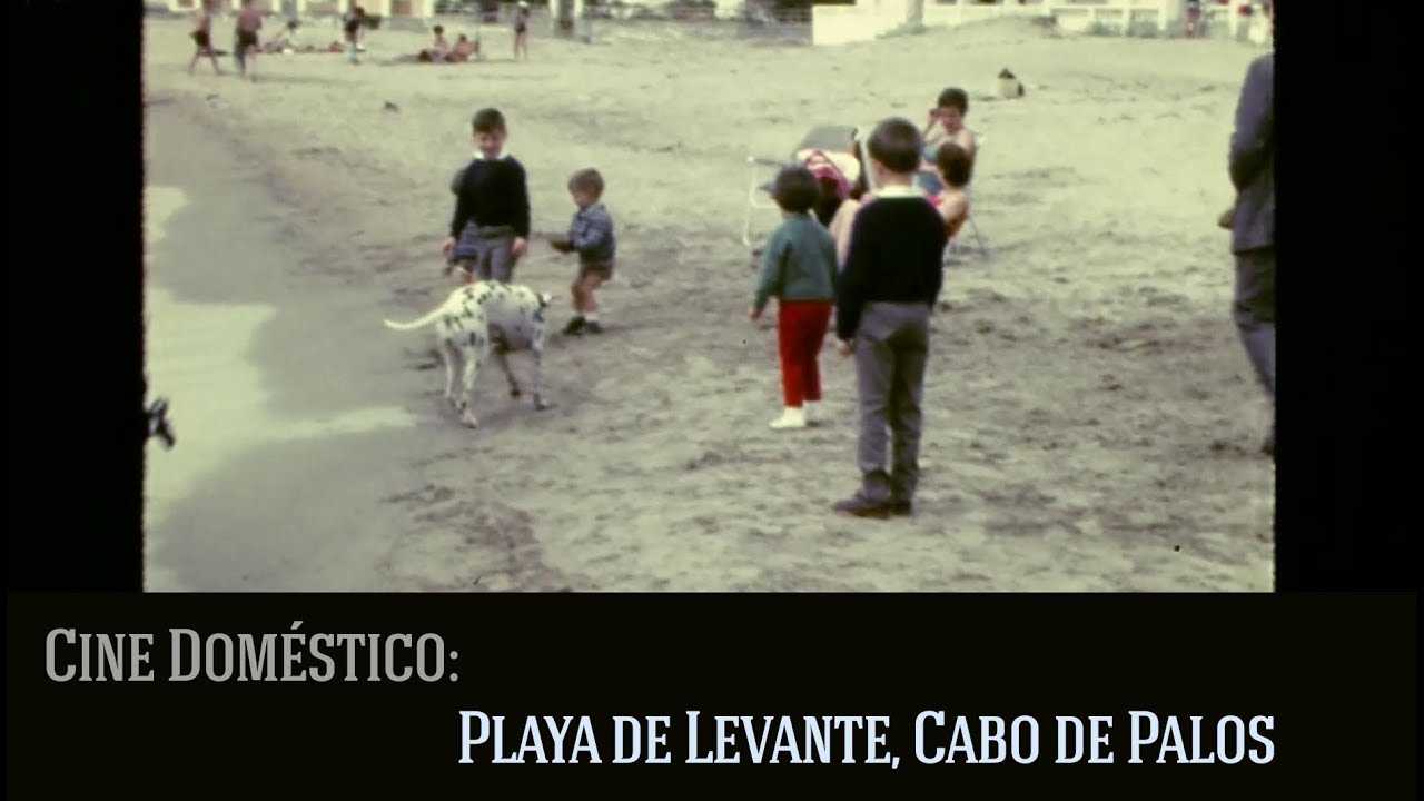 Playa de Levante, Cabo de Palos en los años 60. Cine doméstico.