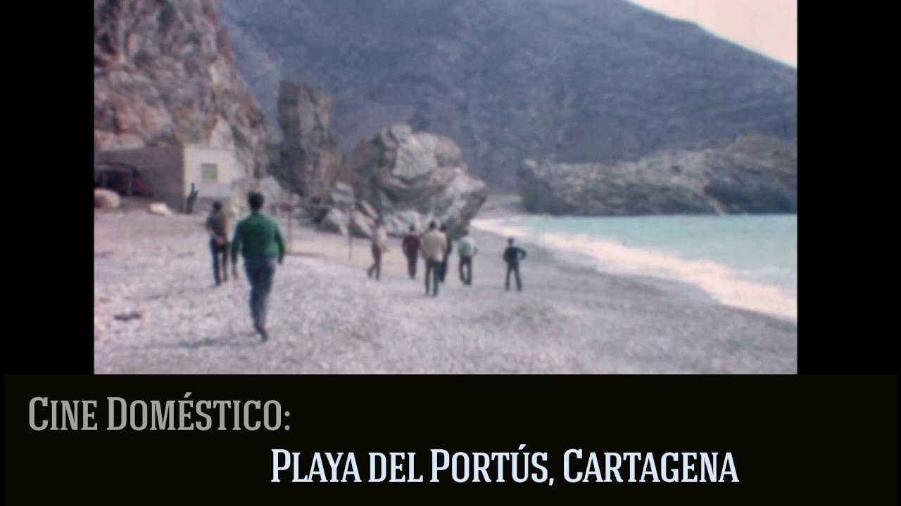 Playa del Portús, Cartagena en los años 60. Cine doméstico.